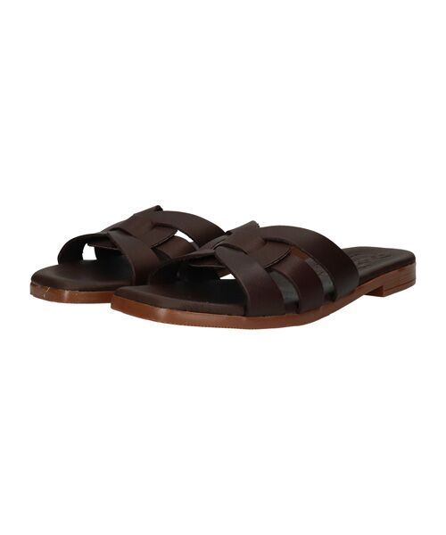 INTER-CHAUSSURES / インター ショシュール サンダル | 【Oh my Sandals】フラットレザーミュールサンダル | 詳細19