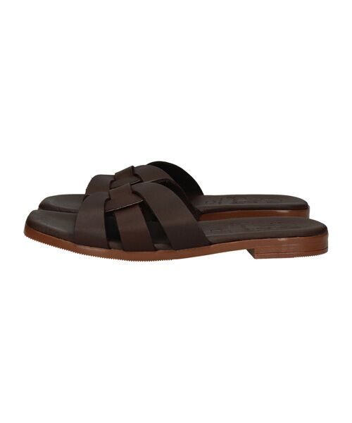 INTER-CHAUSSURES / インター ショシュール サンダル | 【Oh my Sandals】フラットレザーミュールサンダル | 詳細20