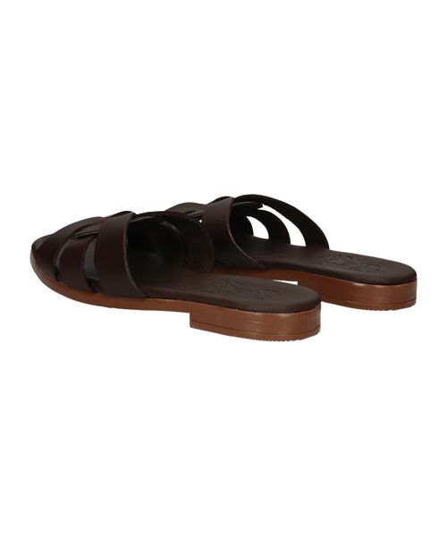 INTER-CHAUSSURES / インター ショシュール サンダル | 【Oh my Sandals】フラットレザーミュールサンダル | 詳細21