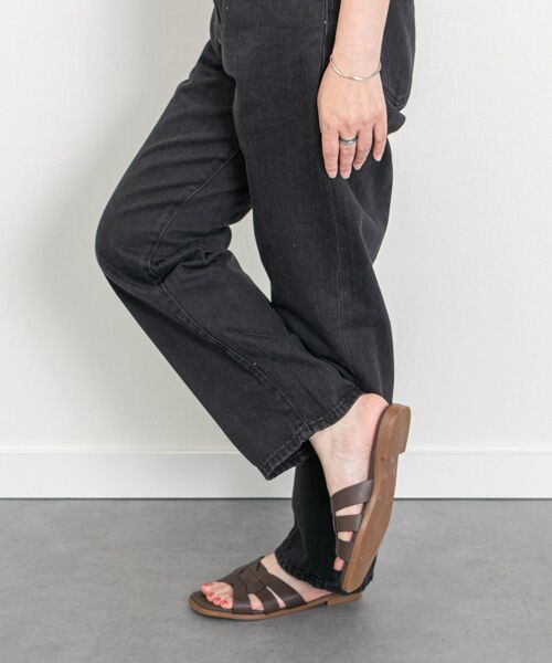 INTER-CHAUSSURES / インター ショシュール サンダル | 【Oh my Sandals】フラットレザーミュールサンダル | 詳細26