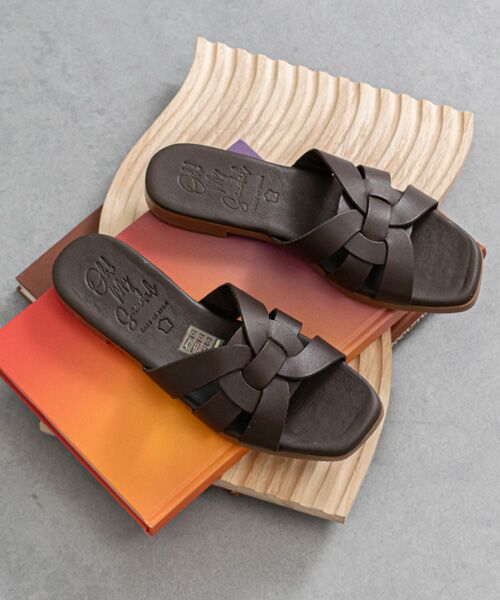 INTER-CHAUSSURES / インター ショシュール サンダル | 【Oh my Sandals】フラットレザーミュールサンダル | 詳細28