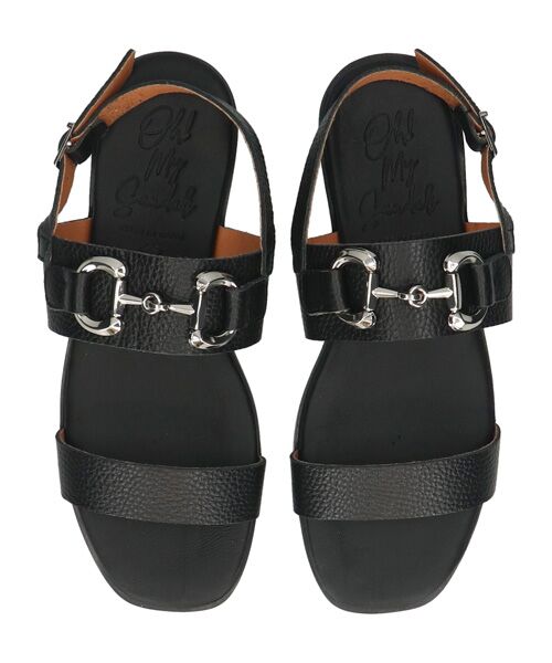 INTER-CHAUSSURES / インター ショシュール サンダル | 【Oh my Sandals】ローヒールバックバンドビットサンダル | 詳細5