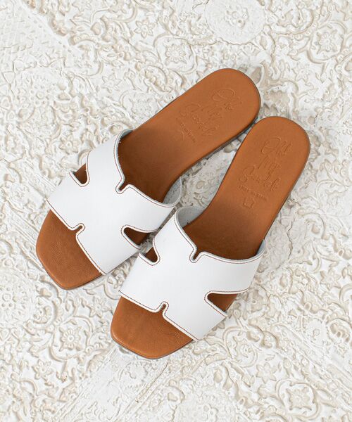 INTER-CHAUSSURES / インター ショシュール サンダル | 【Oh my Sandals】スクエアトウフラットミュールサンダル | 詳細15