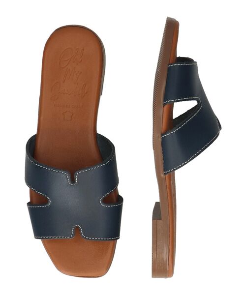 INTER-CHAUSSURES / インター ショシュール サンダル | 【Oh my Sandals】スクエアトウフラットミュールサンダル | 詳細24