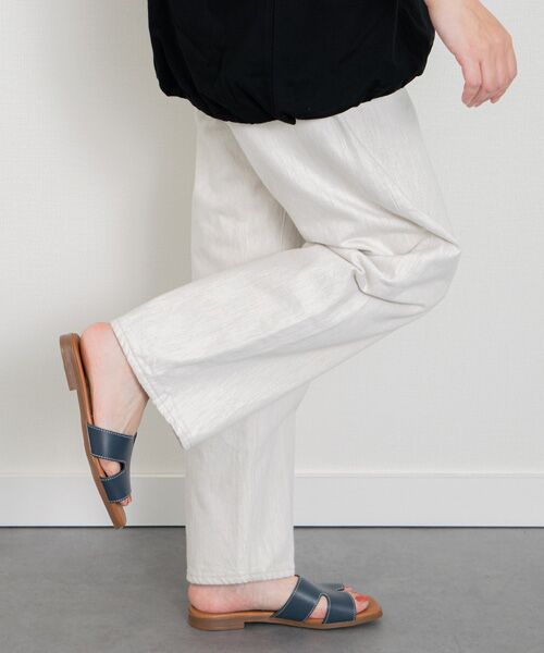 INTER-CHAUSSURES / インター ショシュール サンダル | 【Oh my Sandals】スクエアトウフラットミュールサンダル | 詳細25