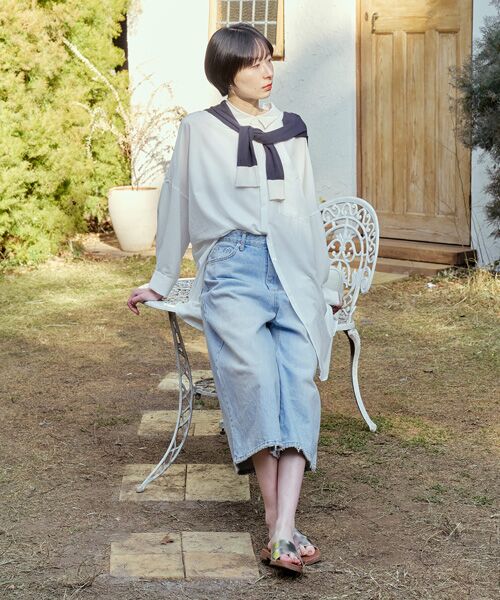 INTER-CHAUSSURES / インター ショシュール サンダル | 【Oh my Sandals】スクエアトウフラットミュールサンダル | 詳細30