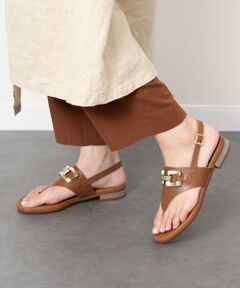 INTER-CHAUSSURES / インター ショシュール サンダル | 【Oh my Sandals】ラウンドトウオーナメントトングサンダル