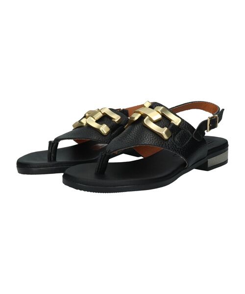 INTER-CHAUSSURES / インター ショシュール サンダル | 【Oh my Sandals】ラウンドトウオーナメントトングサンダル | 詳細1