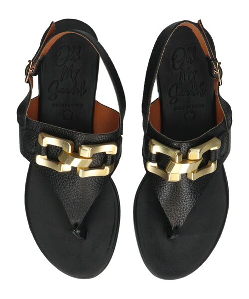INTER-CHAUSSURES / インター ショシュール サンダル | 【Oh my Sandals】ラウンドトウオーナメントトングサンダル | 詳細5