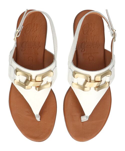 INTER-CHAUSSURES / インター ショシュール サンダル | 【Oh my Sandals】ラウンドトウオーナメントトングサンダル | 詳細14