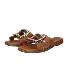 INTER-CHAUSSURES / インター ショシュール サンダル | 【Oh my Sandals】メタルバックルフラットサンダル