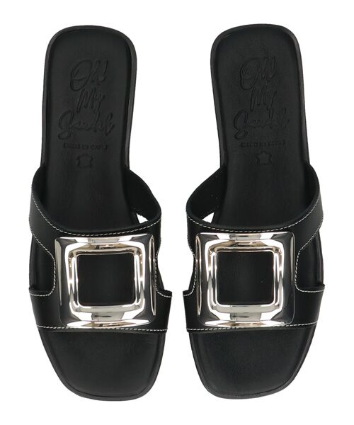 INTER-CHAUSSURES / インター ショシュール サンダル | 【Oh my Sandals】メタルバックルフラットサンダル | 詳細4