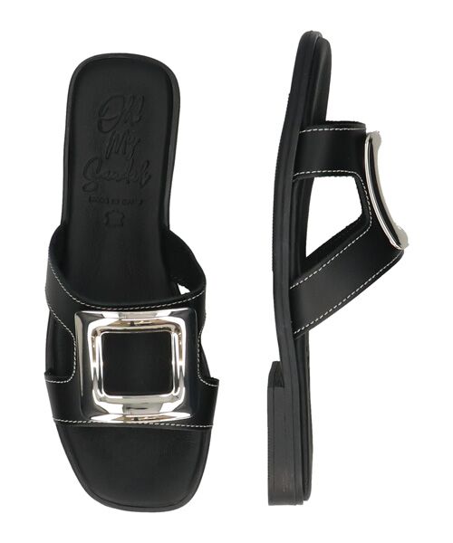 INTER-CHAUSSURES / インター ショシュール サンダル | 【Oh my Sandals】メタルバックルフラットサンダル | 詳細6