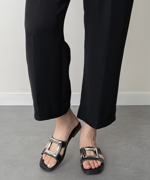 INTER-CHAUSSURES / インター ショシュール サンダル | 【Oh my Sandals】メタルバックルフラットサンダル | 詳細8