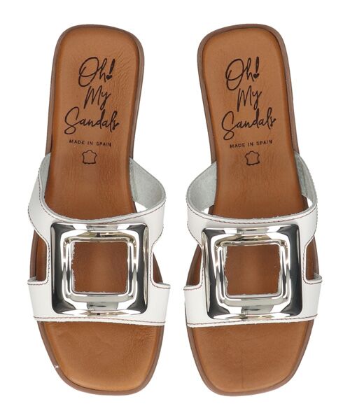 INTER-CHAUSSURES / インター ショシュール サンダル | 【Oh my Sandals】メタルバックルフラットサンダル | 詳細10