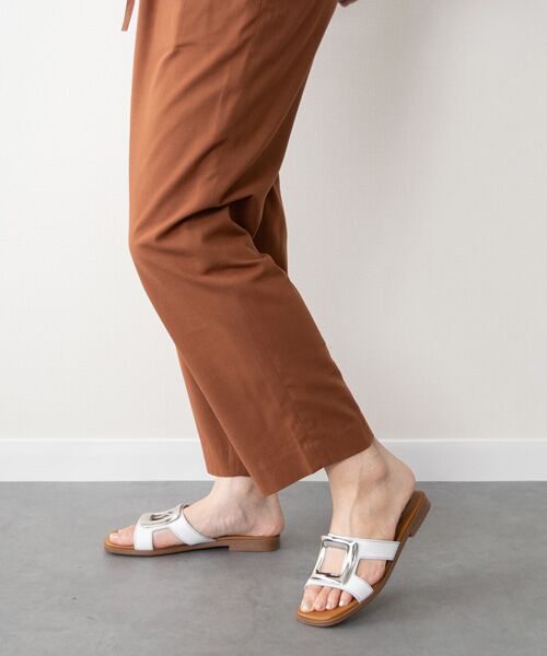 INTER-CHAUSSURES / インター ショシュール サンダル | 【Oh my Sandals】メタルバックルフラットサンダル | 詳細16