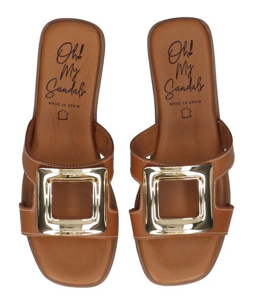 INTER-CHAUSSURES / インター ショシュール サンダル | 【Oh my Sandals】メタルバックルフラットサンダル | 詳細16