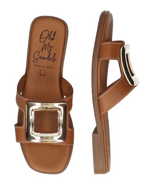 INTER-CHAUSSURES / インター ショシュール サンダル | 【Oh my Sandals】メタルバックルフラットサンダル | 詳細18
