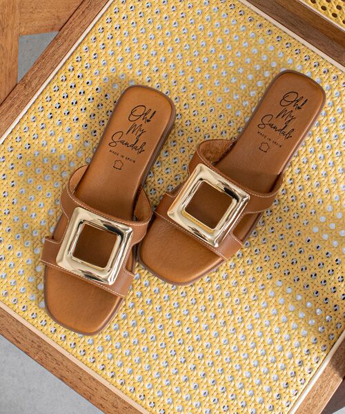 INTER-CHAUSSURES / インター ショシュール サンダル | 【Oh my Sandals】メタルバックルフラットサンダル | 詳細24