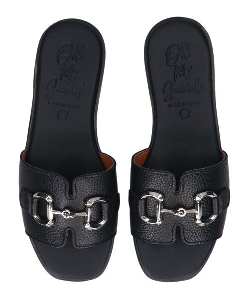 INTER-CHAUSSURES / インター ショシュール サンダル | 【Oh my Sandals】ローヒールビットスライドサンダル | 詳細4