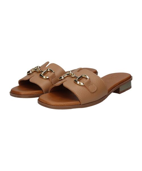 INTER-CHAUSSURES / インター ショシュール サンダル | 【Oh my Sandals】ローヒールビットスライドサンダル（ベージュ）