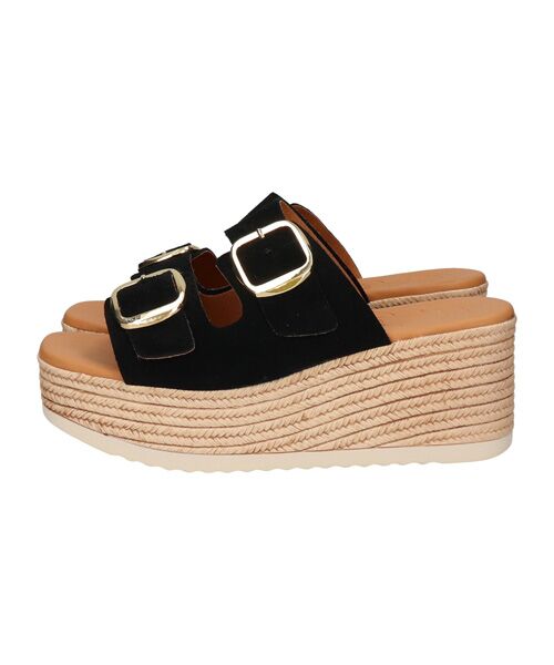 INTER-CHAUSSURES / インター ショシュール サンダル | 【Oh my Sandals】ダブルバックル厚底ウエッジサンダル | 詳細1