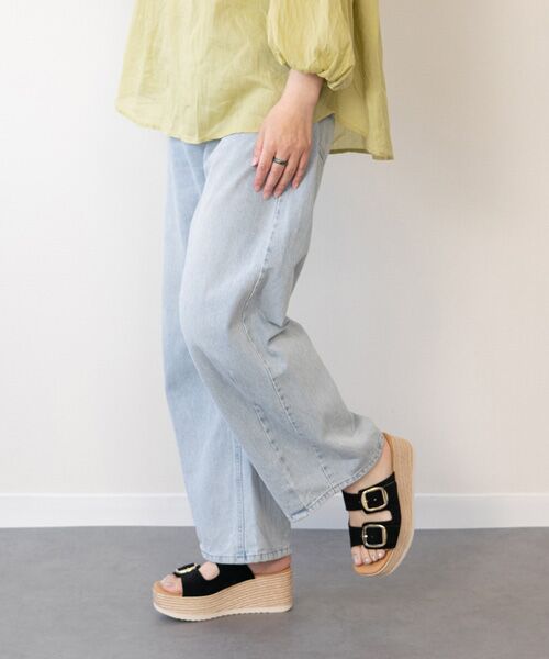 INTER-CHAUSSURES / インター ショシュール サンダル | 【Oh my Sandals】ダブルバックル厚底ウエッジサンダル | 詳細9