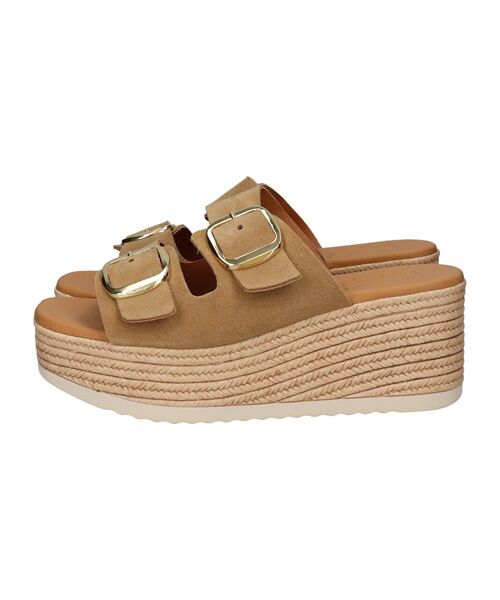 INTER-CHAUSSURES / インター ショシュール サンダル | 【Oh my Sandals】ダブルバックル厚底ウエッジサンダル | 詳細7