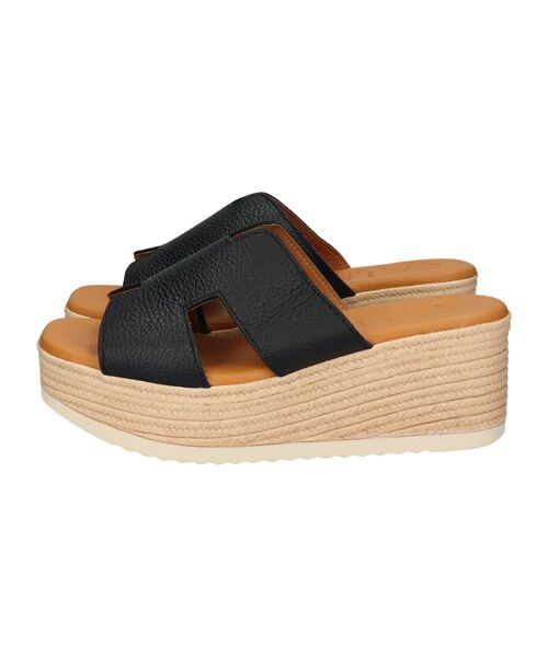 INTER-CHAUSSURES / インター ショシュール サンダル | 【Oh my Sandals】厚底ウエッジレザーサンダル | 詳細1