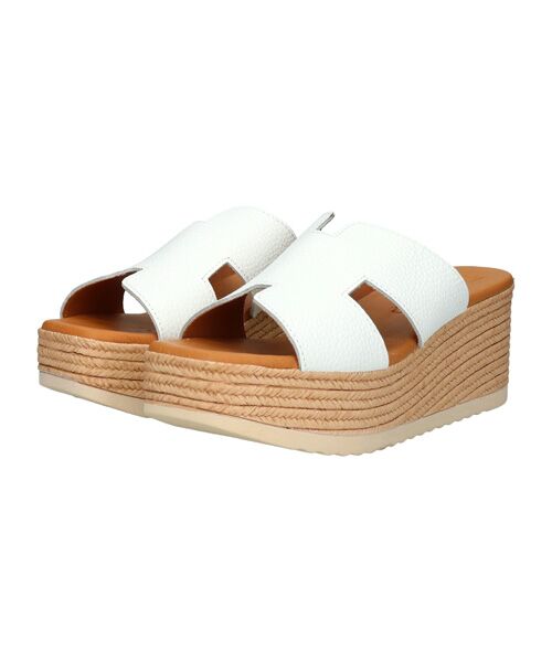INTER-CHAUSSURES / インター ショシュール サンダル | 【Oh my Sandals】厚底ウエッジレザーサンダル | 詳細1