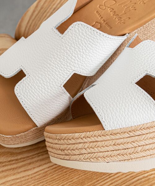 INTER-CHAUSSURES / インター ショシュール サンダル | 【Oh my Sandals】厚底ウエッジレザーサンダル | 詳細9