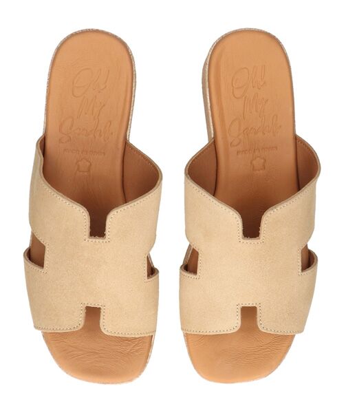INTER-CHAUSSURES / インター ショシュール サンダル | 【Oh my Sandals】厚底ウエッジレザーサンダル | 詳細14