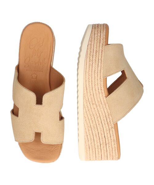 INTER-CHAUSSURES / インター ショシュール サンダル | 【Oh my Sandals】厚底ウエッジレザーサンダル | 詳細16
