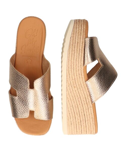 INTER-CHAUSSURES / インター ショシュール サンダル | 【Oh my Sandals】厚底ウエッジレザーサンダル | 詳細25