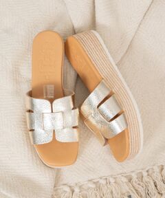 INTER-CHAUSSURES / インター ショシュール サンダル | 【Oh my Sandals】厚底レザースライドサンダル
