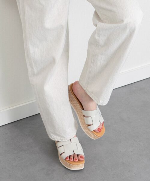 INTER-CHAUSSURES / インター ショシュール サンダル | 【Oh my Sandals】厚底レザースライドサンダル | 詳細8