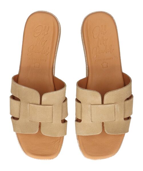 INTER-CHAUSSURES / インター ショシュール サンダル | 【Oh my Sandals】厚底レザースライドサンダル | 詳細14