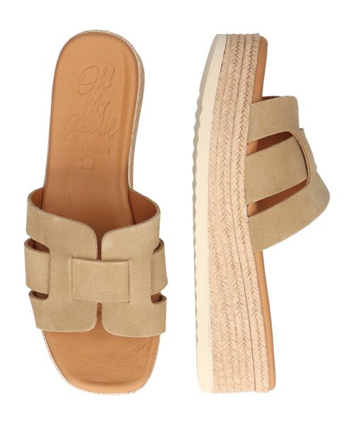 INTER-CHAUSSURES / インター ショシュール サンダル | 【Oh my Sandals】厚底レザースライドサンダル | 詳細16