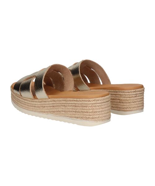 INTER-CHAUSSURES / インター ショシュール サンダル | 【Oh my Sandals】厚底レザースライドサンダル | 詳細21