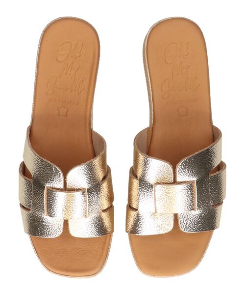 INTER-CHAUSSURES / インター ショシュール サンダル | 【Oh my Sandals】厚底レザースライドサンダル | 詳細23