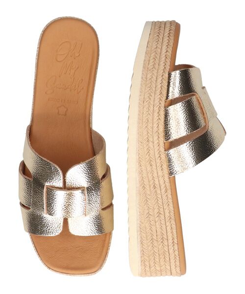 INTER-CHAUSSURES / インター ショシュール サンダル | 【Oh my Sandals】厚底レザースライドサンダル | 詳細25