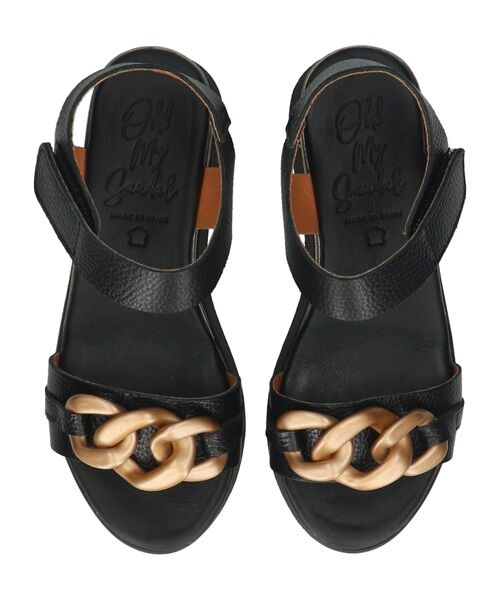 INTER-CHAUSSURES / インター ショシュール サンダル | 【Oh my Sandals】メタルオーナメント厚底サンダル | 詳細5