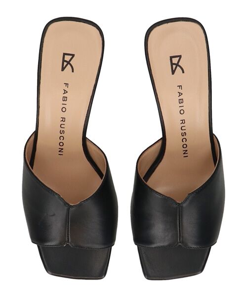 INTER-CHAUSSURES / インター ショシュール サンダル | 【FABIO RUSCONI】スクエアトウセンターシームミュール | 詳細5