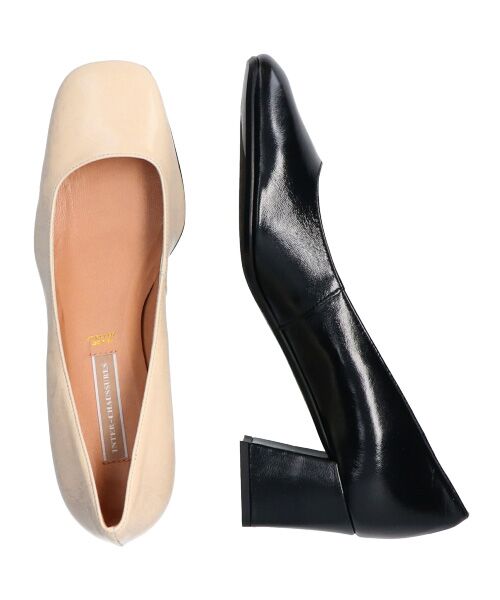 INTER-CHAUSSURES / インター ショシュール パンプス | 【INTER-CHAUSSURES】スクエアトウプレーンパンプス | 詳細15
