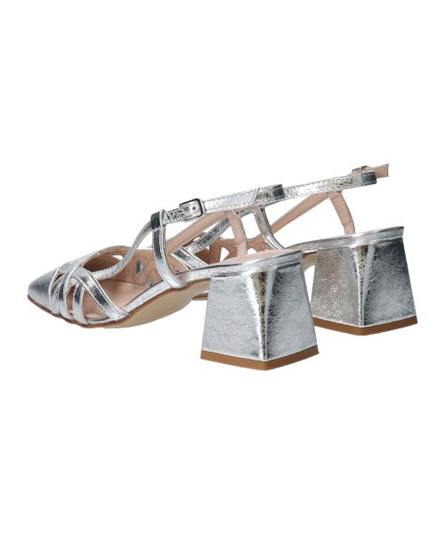 INTER-CHAUSSURES / インター ショシュール パンプス | 【INTER-CHAUSSURES】スクエアトウチャンキーヒールバックバンド | 詳細12