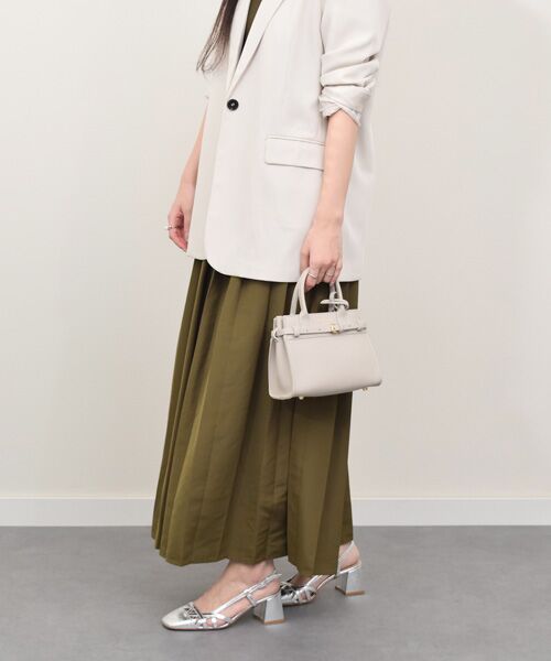 INTER-CHAUSSURES / インター ショシュール パンプス | 【INTER-CHAUSSURES】スクエアトウチャンキーヒールバックバンド | 詳細19