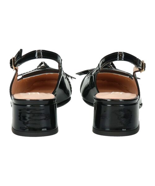 INTER-CHAUSSURES / インター ショシュール パンプス | 【INTER-CHAUSSURES】スクエアトウチャンキーヒールバックバンド | 詳細4