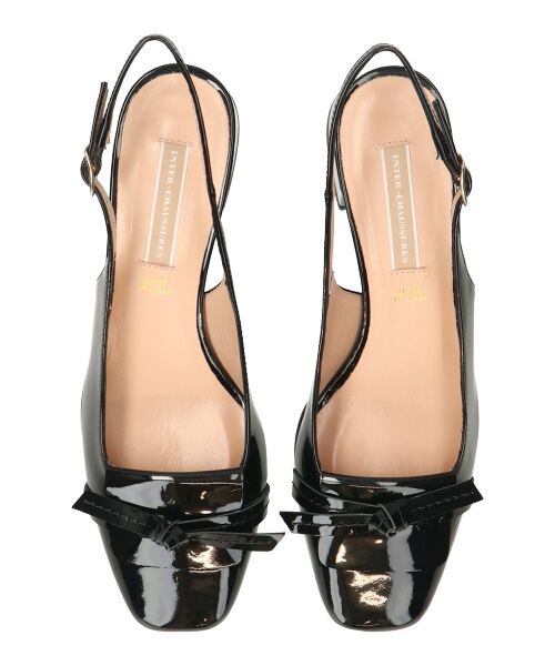 INTER-CHAUSSURES / インター ショシュール パンプス | 【INTER-CHAUSSURES】スクエアトウチャンキーヒールバックバンド | 詳細5