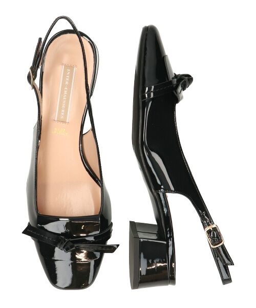 INTER-CHAUSSURES / インター ショシュール パンプス | 【INTER-CHAUSSURES】スクエアトウチャンキーヒールバックバンド | 詳細7