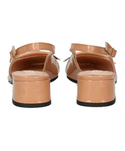 INTER-CHAUSSURES / インター ショシュール パンプス | 【INTER-CHAUSSURES】スクエアトウチャンキーヒールバックバンド | 詳細12